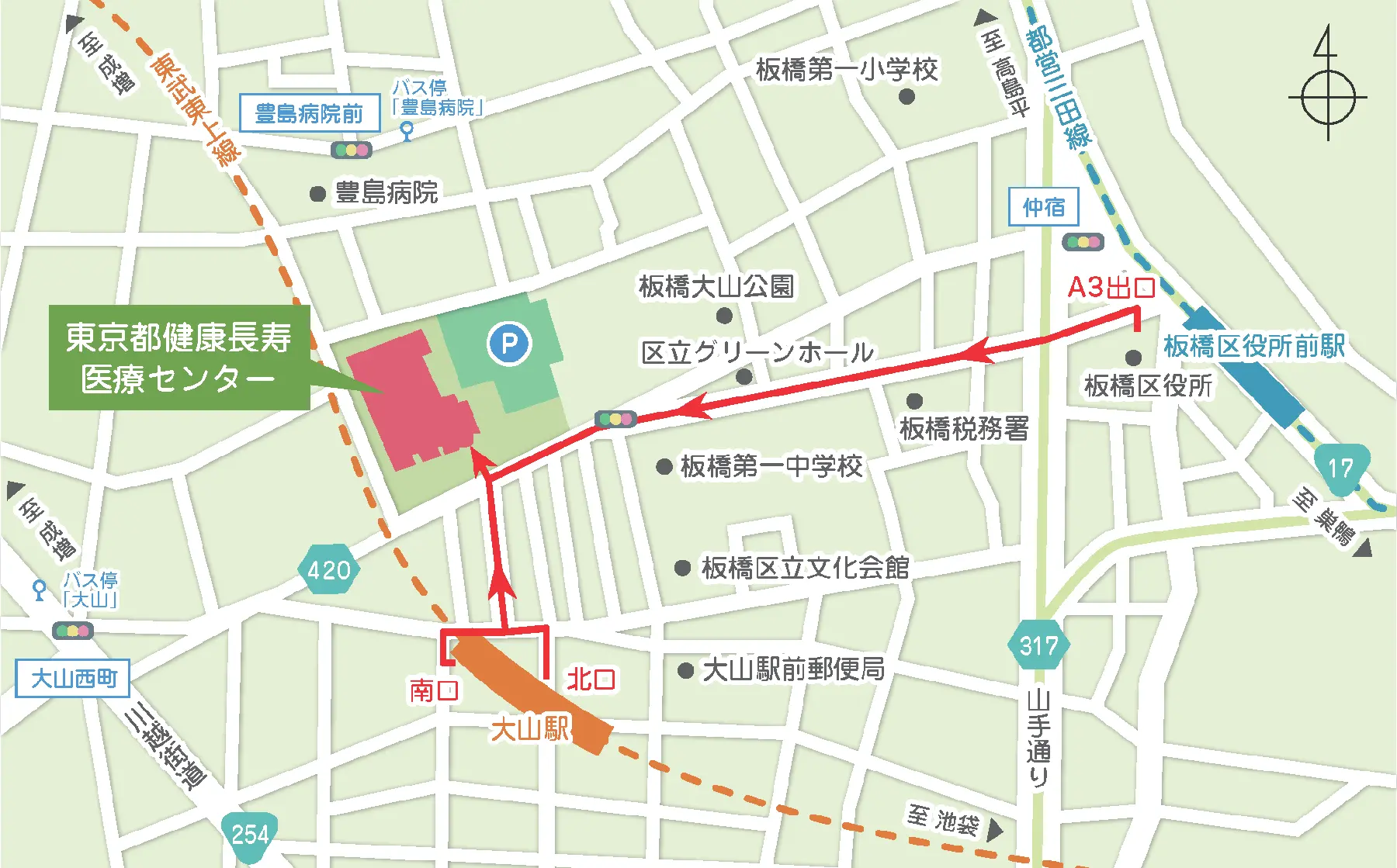 最寄り駅からのアクセスマップ