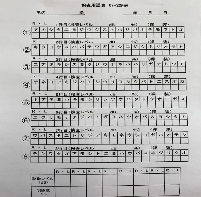 語音明瞭度検査01