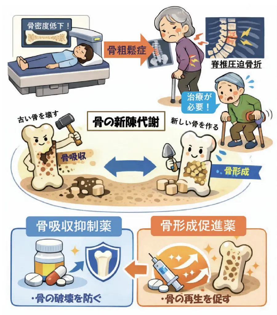 骨を守る3つのステップ―予防・薬・手術 ～骨粗鬆症のお話｜地方独立